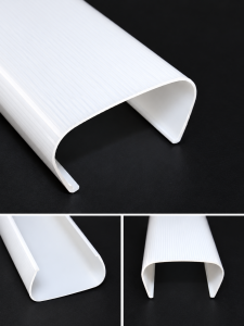 White Ribbed U Channel Product Collage